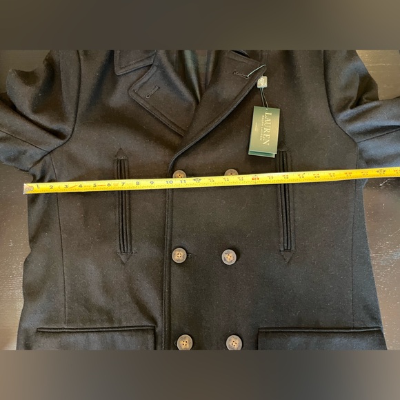 NWT 44L Ralph Lauren Wool Blend Pea Coat MSRP $350 - Picture 12 of 13